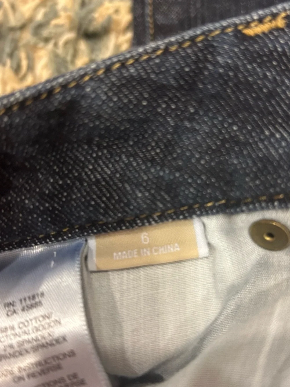 Michael Kors Dark Blue Straight Leg Jeans